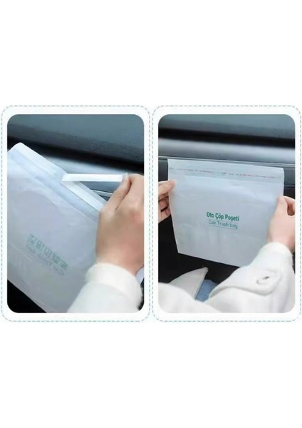 Pratik Su Geçirmez Oto Araba Çöp Poşeti Yapışkanlı 20 Adet fiyatları