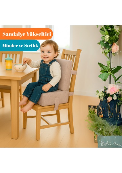 Bebekler ve Çocuklar Için Sandalye Yükseltici Mama Sandalyesi Minderi
