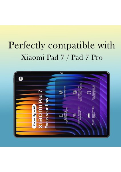 Xiaomi Pad 7 Inç ile Uyumlu Kırılmaz Tablet Temperli Cam Ekran Koruyucu 2 Adet fiyatları