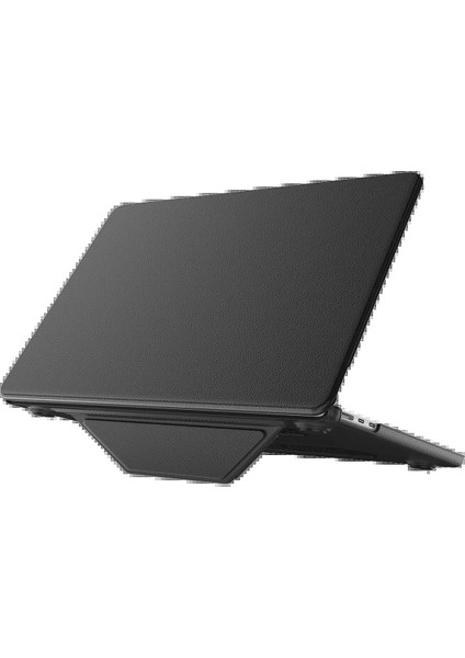 Macbook Air 15 2024 Macbook Deri Kapak - SIYAH-(5796)