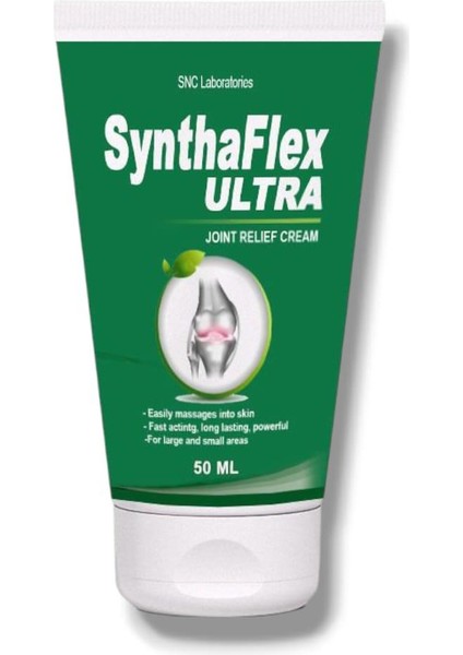 Synthaflexultra Kas, Kramp, Fıtık, Bel, Boyun Gibi Tüm Vücut Ağrılarını Yok Eden Masaj Kremi 50 ml