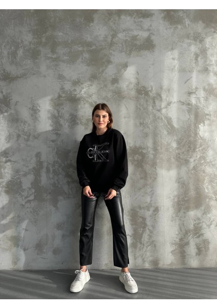 Asur Butik Kadın Taşlı Sweatshirt fiyatları