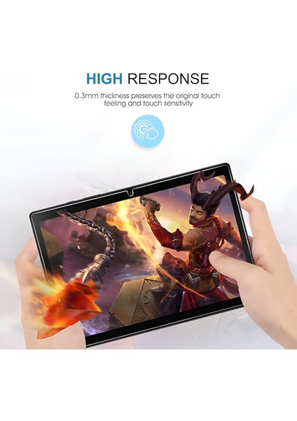 Lenovo Idea Tab Pro TB373FU (ZAE40060TR) ile Uyumlu Kırılmaz Tablet Temperli Cam Ekran Koruyucu