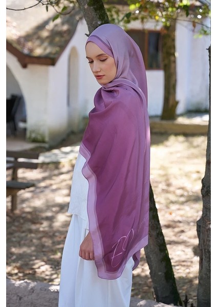 Pembe Ed Scarf Inspired Degrade Desen Şal modelleri