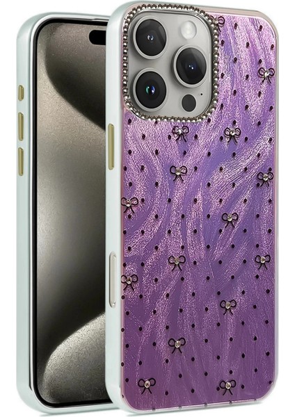 iPhone 16 Pro Kılıf Blade Aynalı Desenli Kapak - Desen 2-(5796)