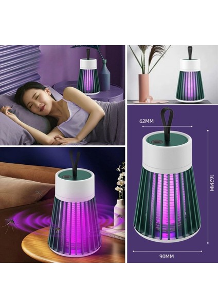 Iç ve Dış Mekanlar Için Şarjlı Sinek Öldürücü Sivrisinek Kovucu,uv Işıklı Sineksavar Taşınabilir Gece Lambası indirimleri