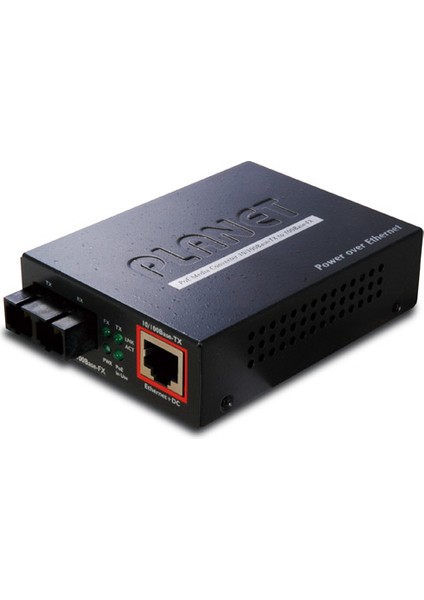 Poe Media CONVERTER&LT;BR&GT; 100BASE-FX To 10/100BASE-TX (Sc Multimode 2 Km)&lt;br&gt; ıeee 802.3AF Poe