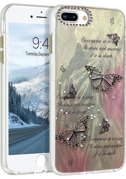 iPhone 7 Plus Kılıf Blade Aynalı Desenli Kapak - Desen 6-(5796)