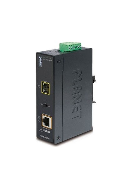 Endüstriyel Tip Media CONVERTER&LT;BR&GT; 1000BASE-SX /lx &lt;-&gt; 10/100/1000BASE-T 802.3AT Poe+ Injector (Port Başına 30.8 Watt)&lt;br&gt; 1 x Sfp Yuva (1000BASE-X ve 100BASE-FX Destekler)&lt;br&gt