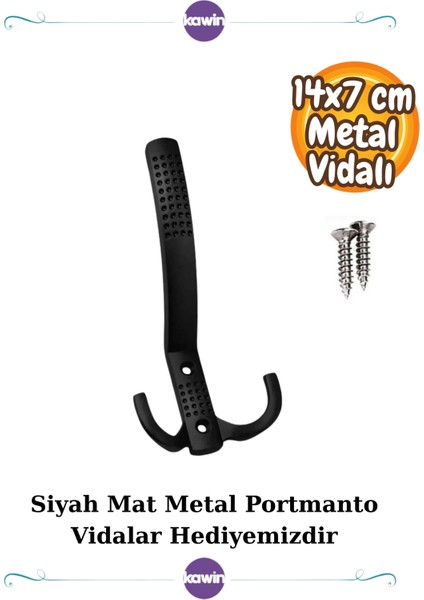 1 Adet Noktalı Portmanto Askı Vestiyer Duvar Dolap Elbise Askısı Siyah Mat Metal Mobilya Kapı Askılık modelleri