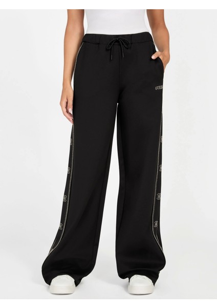 Octavia Kadın Siyah Aktif Palazzo Fit Eşofman Altı V5BB12KCX22-JBLK