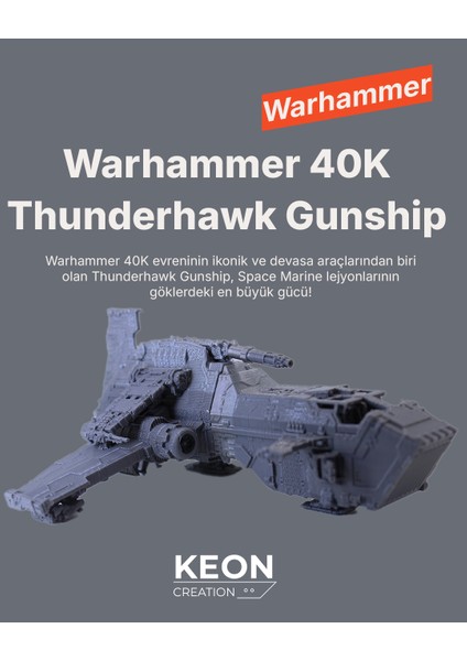 Warhammer 40K Thunderhawk Uzay Gemisi