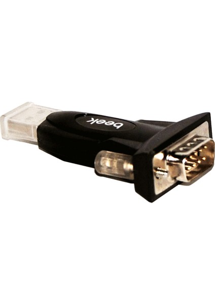 Beek USB 2.0 &lt;-&gt; RS232 (Seri) Çevirici, USB A Erkek - Db9 Erkek, Blister Ambalajda