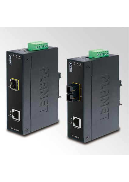 Endüstriyel Tip Media/rate Converter &LT;BR&GT; 10/100BASE-TX &lt;--&gt; 100BASE-FX (Sm, 15 Km)&lt;br&gt; (-40 ~ +75 Derece C)&LT;BR&GT; 10/100BASE-TX To 100BASE-FX Industrial Media Converter - 15KM,