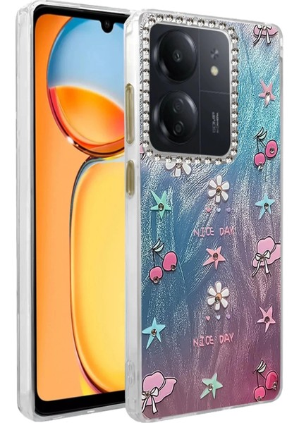 Xiaomi Redmi 13C Kılıf Blade Aynalı Desenli Kapak - Desen 4-(5796)