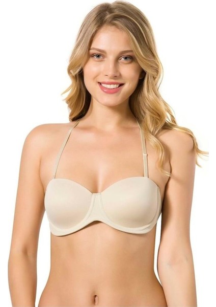 7042 Ten Destekli Sırtı Şeffaf Sütyen