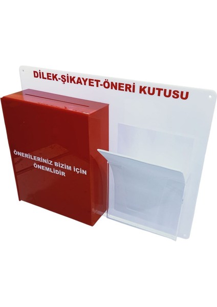 A-4 Kırmızı Beyaz Dilek Öneri Kutusu