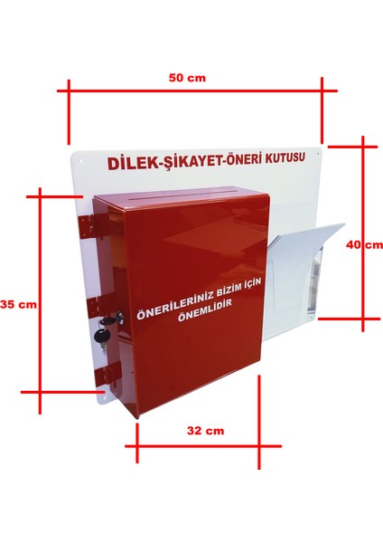 A-4 Kırmızı Beyaz Dilek Öneri Kutusu fiyatları