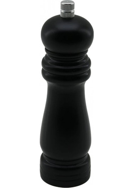 Siyah Ahşap Küçük= Çap: 4.5cm - Uzunluk: 15.5cm Tuz - Baharat Öğütücü (4887)