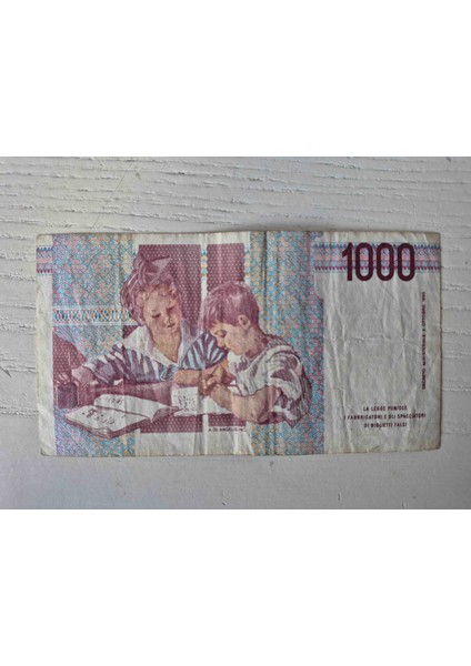 1990 Tarihli Italyan 1000 Liret fiyatları