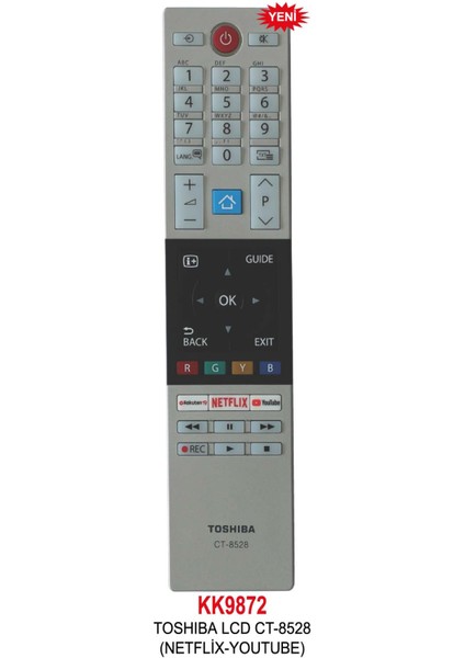 Toshıba LCD CT-8528(NETFLİX-YOUTUBE) Kumanda fiyatları