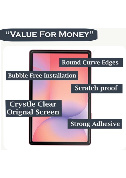 Samsung Galaxy Tab S10 Lite SM-X400 ile Uyumlu Kırılmaz Tablet Temperli Cam Ekran Koruyucu