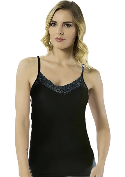 B2496-2497 Kadın Likralı Dantelli Atlet