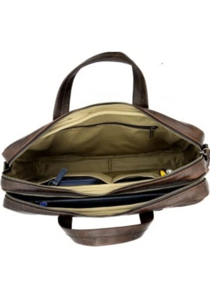 Ricardo Antik Kahve Çift Gözlü Hakiki Deri Laptop Evrak Çantası fırsatları