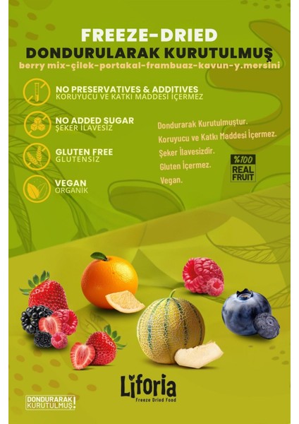 6’lı Dondurulmuş Meyve - Sağlıklı Atıştırmalık - Çilek Kavun Portakal Frambuaz Berry Mix Y.mersini fiyatları