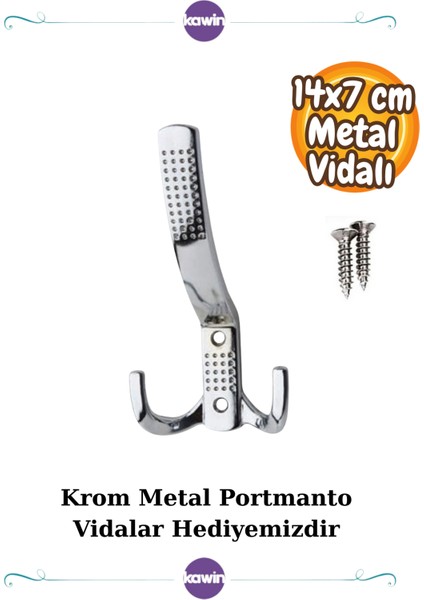 1 Adet Noktalı Portmanto Askı Vestiyer Duvar Dolap Askısı Krom Metal Mobilya Gümüş Kapı Askılık modelleri