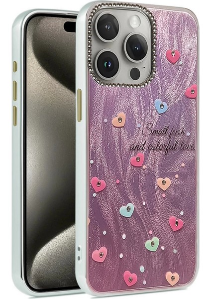iPhone 15 Pro Max Kılıf Blade Aynalı Desenli Kapak - Desen 8-(5796)