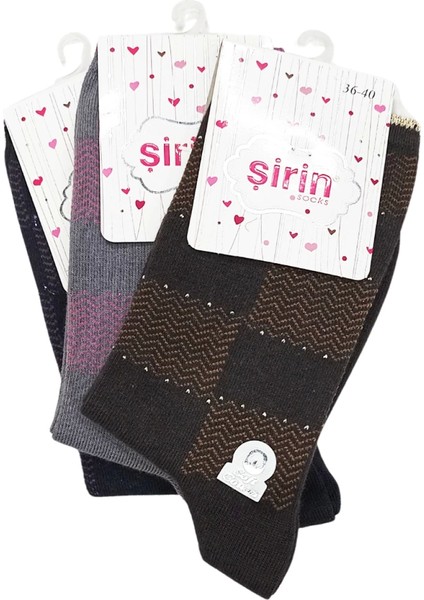 - Şirin Soket Desenli Lycralı 7150 3 Adet