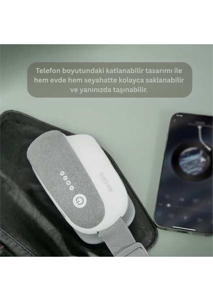 Göz Masaj Aleti – Yorgunluğu Gidermek Için Sıcak Kompres ve 5 Farklı Masaj Modu, Katlanabilir Taşınabilir Bt Müzik Destekli, White-Grey indirimleri