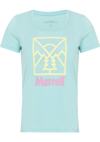 Scene Kadın Mavi Tişört