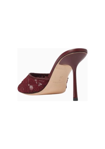 Studıo Amelıa Samara 90 Dantel Detaylı, Açık Burun Yüksek Topuklu Mule Sandalet modelleri