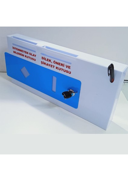 Dikdörtgen Mavi Dileköneri Kutusu