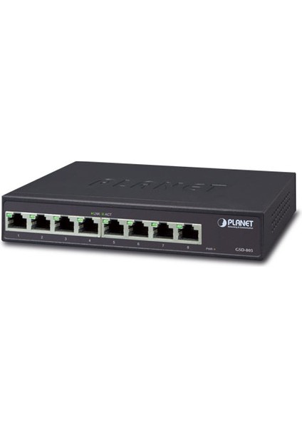 Yönetilemeyen Switch (Unmanaged Switch)&lt;br&gt; 8-Port 10/100/1000BASE-T&LT;BR&GT; DAHILI Güç Adaptörü