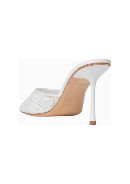 Studıo Amelıa Samara 90 Dantel Detaylı, Açık Burun Yüksek Topuklu Mule Sandalet modelleri