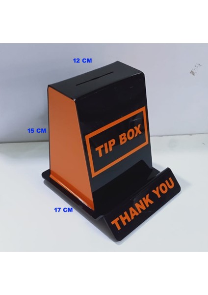 Turuncu Ingilizce Tip Box Bahşiş Kutusu modelleri