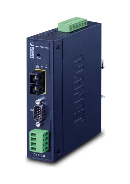 IP30 Endüstriyel 1-Port RS232/RS422/RS485 Serial Device Sunucu (IP30 Industrial 1-Port RS232/RS422/RS485 Serial Device Server)&lt;br&gt; 1 x 100FX Sc, Mm/2km&lt;br&gt; -40~75 Derece C