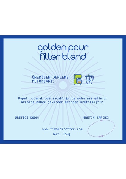 Golden Pour Filtre Blend Çekirdek Kahve 250GR fırsatları