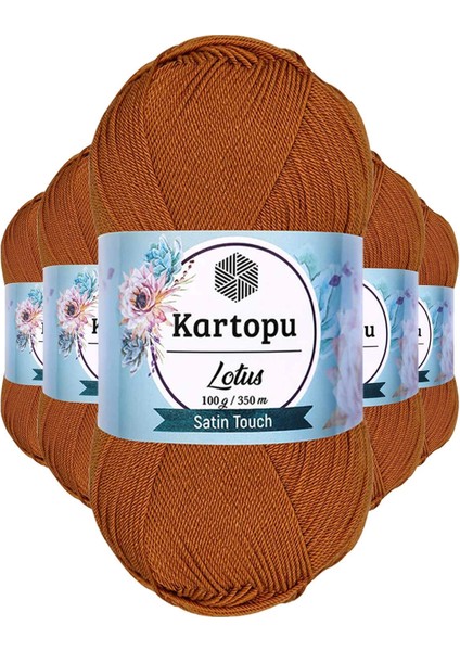 5 Adet Lotus Bikini Büstiyer Bluz Örgü İpi K302 Tarçın