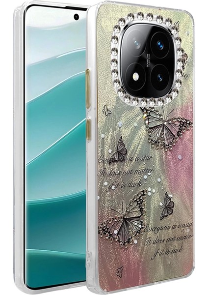 Xiaomi Redmi Note 14 Pro 4g Kılıf Blade Aynalı Desenli Kapak - Desen 6-(5796)