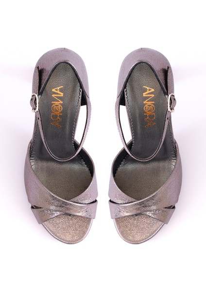 Hakiki Deri Topuklu Kadın Ayakkabısı 25MHT45 fırsatları