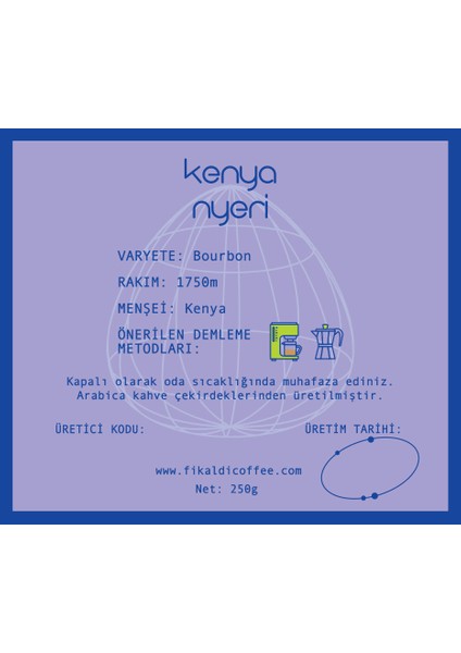 Kenya Nyeri Çekirdek Kahve 250GR fırsatları