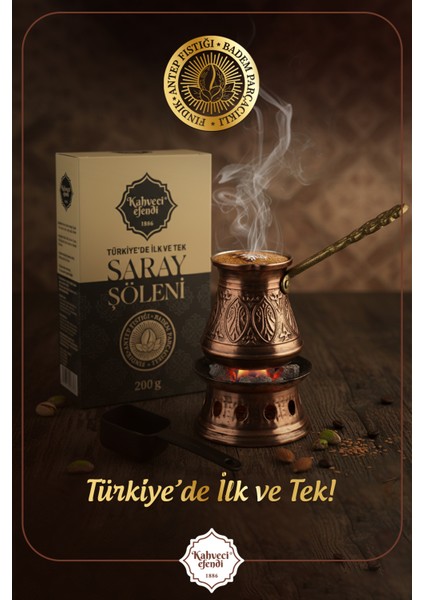 Saray Şöleni Antep Fıstığı Parçacıklı Kahve 200 G
