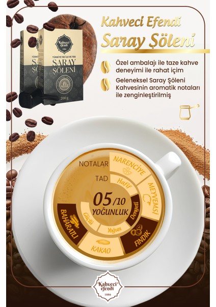 Saray Şöleni Antep Fıstığı Parçacıklı Kahve 200 G indirimleri