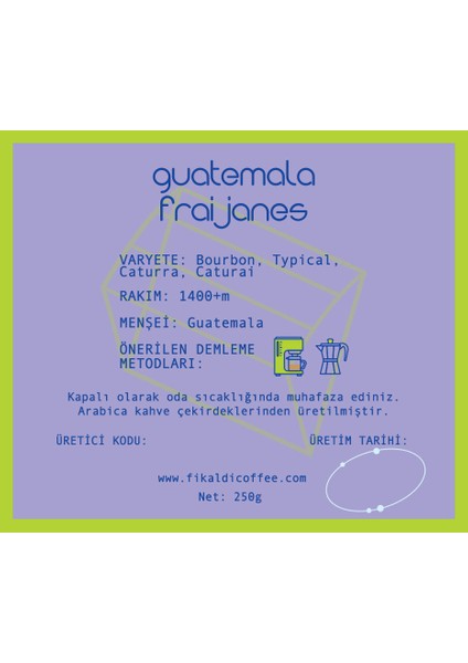 Guatemala Fraijanes Çekirdek Kahve 250GR fırsatları