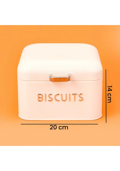 Galvaniz Bisküvi Kutusu - Krem - 3,5 Lt indirimleri