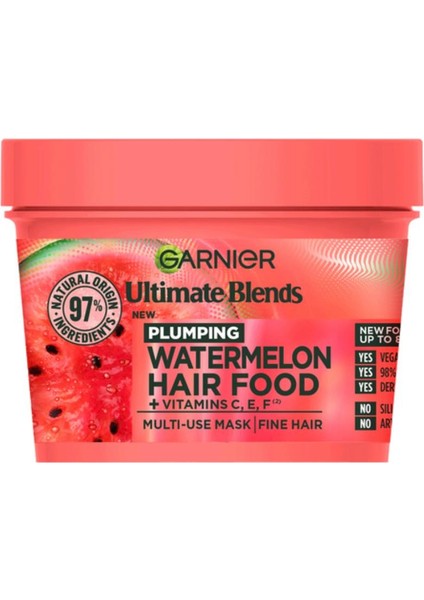 Watermelon Hair Food Besleyici ve Saç Kremi Karpuzlu 400ML